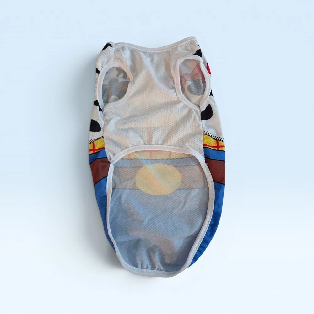 Toy‎ Story Woody Costume Dog Mesh Shirt Cowboy Sheriff Print Small